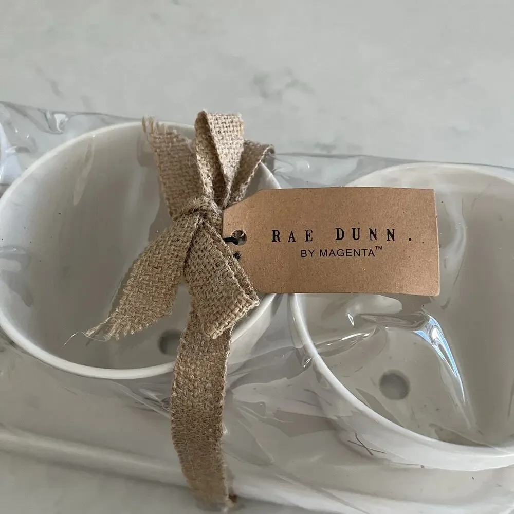 Rae Dunn Merry Xtmas White Ceramic Planters NWT, Holiday, Home decor, plants